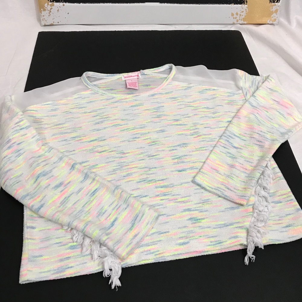 Rainbow Tassel Sweater